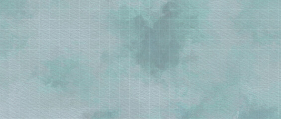 Abstract pastel blue paper texture with grey green faint and drips shapes, spilled parts and veins like old. Vintage scratches paper splats, brush strokes texture elegant season watercolor wallpaper	