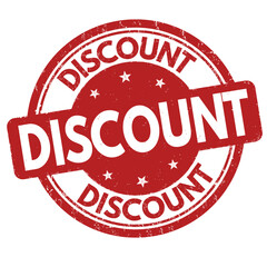 Discount grunge rubber stamp