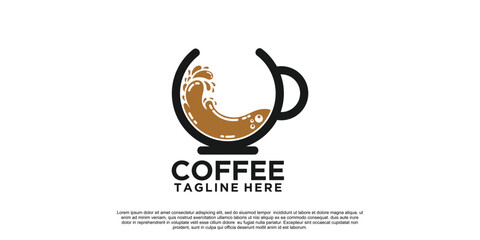 Coffee logo design with unique concept Premium Vector Part 2