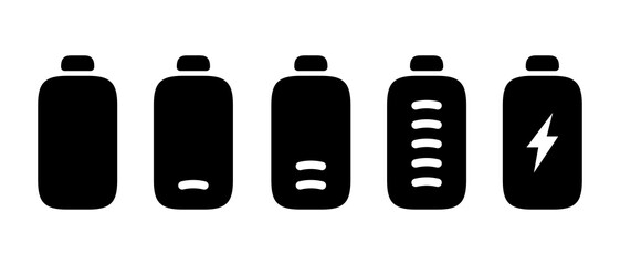 Fototapeta premium Battery icon, battery sign vector