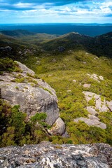 Rock formations at the summit
