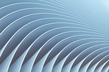  Blue abstract background with spiral geometry.