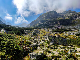 Obraz premium Landscape of Rila Mountain near Malyovitsa peak, Bulgaria