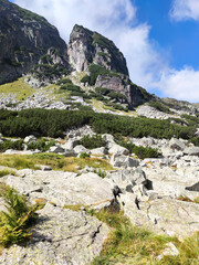 Landscape of Rila Mountain near Malyovitsa peak, Bulgaria