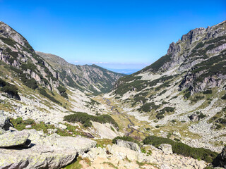 Landscape of Rila Mountain near Malyovitsa peak, Bulgaria
