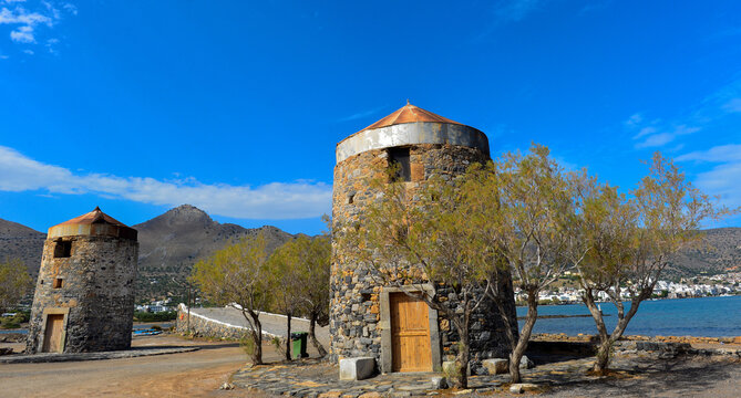 Windm&uuml;hlen in Elounda, Agios Nikolaos, Kreta