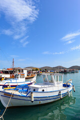 Fototapeta na wymiar Fischereihafen Elounda, Agios Nikolaos, Kreta