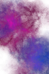 Abstract Gradient Blue Pink Nebula Cloud Backdrop