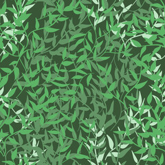 Only leaves seamless pattern
