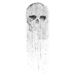 skull illustration sketch vector - 569683395