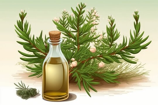 The essential oil for making tea tree oil is taken from the leaves of the evergreen tea tree (Melaleuca alternifolia), a member of the Myrtaceae family. Generative AI