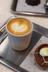 Specialty coffee with plant-based milk