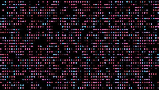 Abstract color hex background. Seamless loop. 60 fps 3D rendering