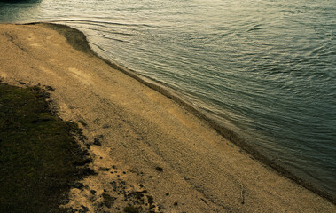 footprints on the beach
