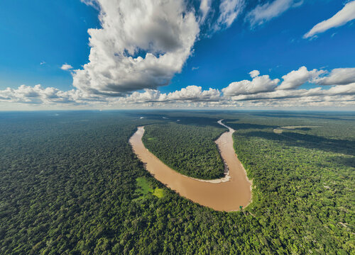 Aerial images of Tambopata National Reserve, Madre de Dios - Peru