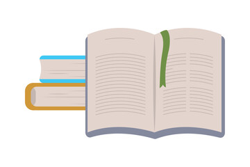 three text books library