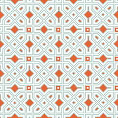 Abstract geometric shapes diagonal lines seamless pattern. Mosaic tile ornament texure with stylish asian motif