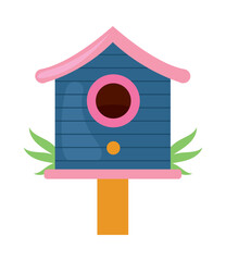 wooden bird house