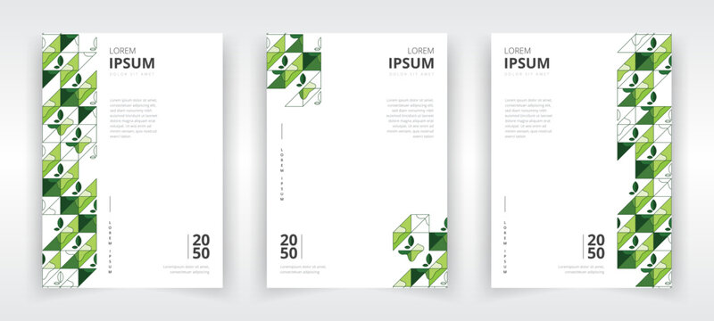 Modern a4 size portrait poster templates with artwork suitable for eco friendly or organic products and services, flyer or leaflet layout, banner, presentation, book or magazine cover, annual report