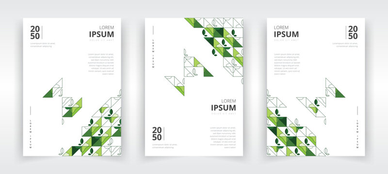 Modern a4 size portrait poster templates with artwork suitable for eco friendly or organic products and services, flyer or leaflet layout, banner, presentation, book or magazine cover, annual report