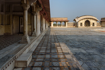 Fototapeta na wymiar Pavilion of Sheesh Mahal in Lahore Pakistan