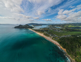 Summers day from the sky in New Zealand