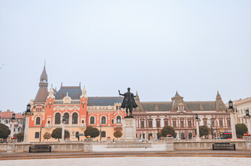 Oradea Cityscape a stunning view of Oradea, explore the rich art nouveau history of Oradea with this stunning landmarks. Historic buildings and monuments unique architecture cultural heritage