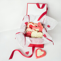 Valentine's Day Frosted Cookie Gift Box