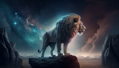 Lion Nebula generative ai