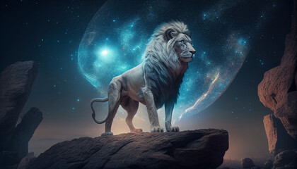 Lion Nebula generative ai