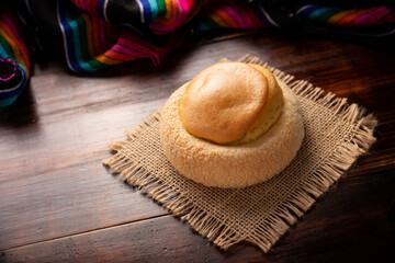 Ojo de Pancha. Also known as Ojo de Buey, it is one of the traditional Mexican sweet breads, that consist of a flaky bread ring filled with an orange-flavored pound cake.