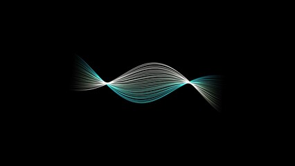 Abstract Twisted Wave Background. 3D rendering