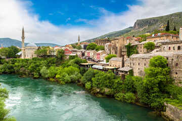 Historical center in Mostar
