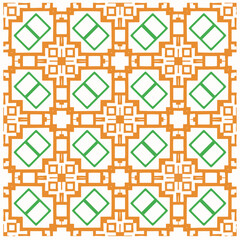 Vector geometric ornament in ethnic style. Seamless pattern with  abstract shapes, repeat tiles. Repeating pattern for decor, textile and fabric.