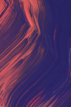 Abstract Purple Orange Pastel Fluid Texture lines Background