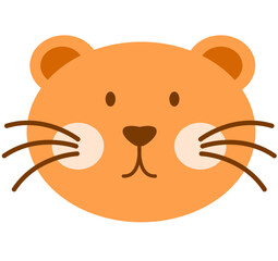Cat Cute animal head sticker