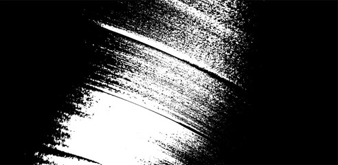 Vector brush sroke texture. Distressed uneven grunge background. Abstract distressed vector illustration. Overlay over any design to create interesting effect and depth. Black isolated on white. EPS10