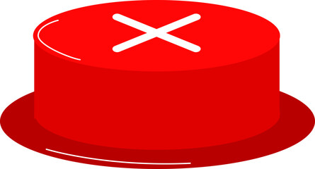 Red Cross button