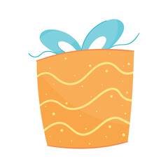 orange gift box present