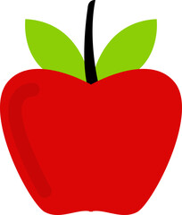 Red apple illustration