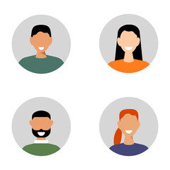 color image of a person. Vector illustration
