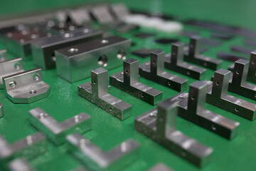 Obraz premium Parts machined with a machining center 