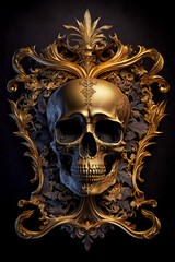 Mystical Fantasy Skull Surreal Skull Art | AI Generated