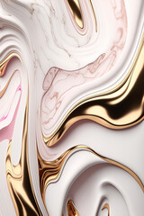 Abstract pink and gold luxury background. AI