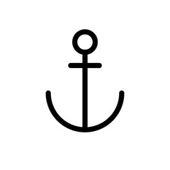 Anchor icon vector logo design template