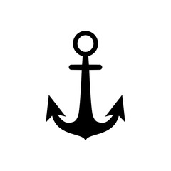 Anchor icon vector logo design template