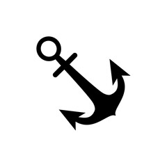 Anchor icon vector logo design template