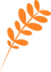 Orange leaf decoration