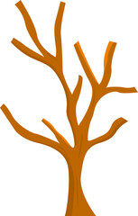 Obraz premium Tree trunk illustration