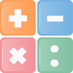 Fototapeta premium Mathematic symbol icon